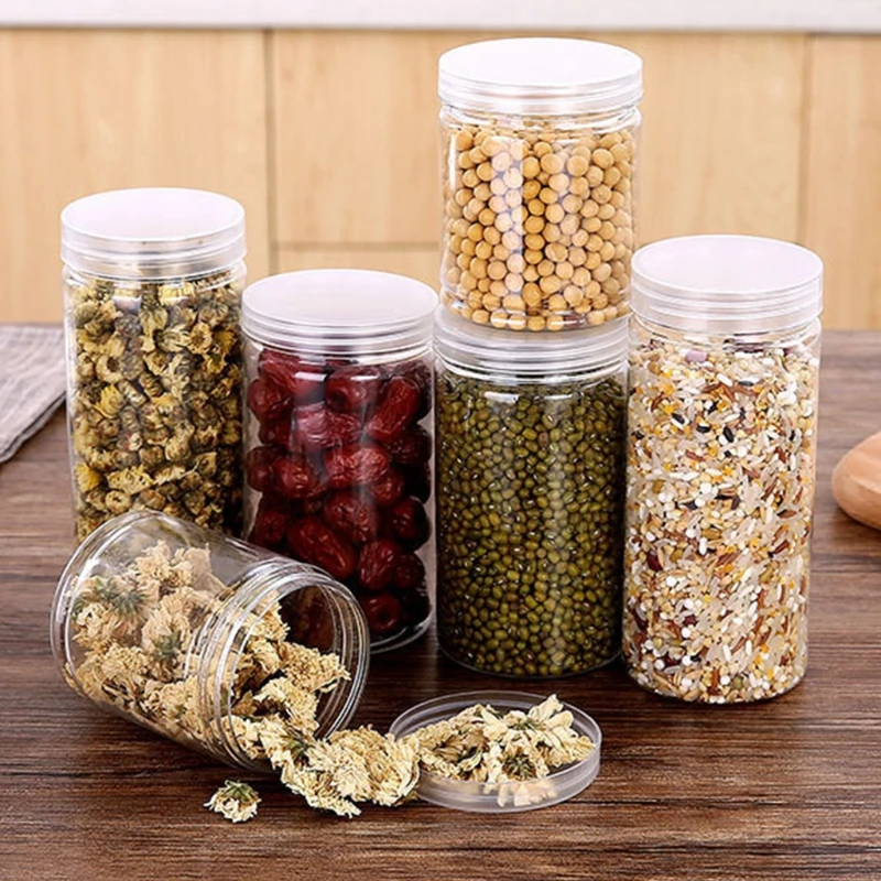 

Kitchen Storage Box Sealing Food Preservation Plastic Fresh Pot Transparent Container Home Dried Fruit Organizer