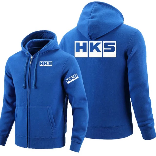 

2020 Zipper Hoodies for HKS logo Printed Hoodie Fleece Long Sleeve Man's zipper Jacket Sweatshirt T