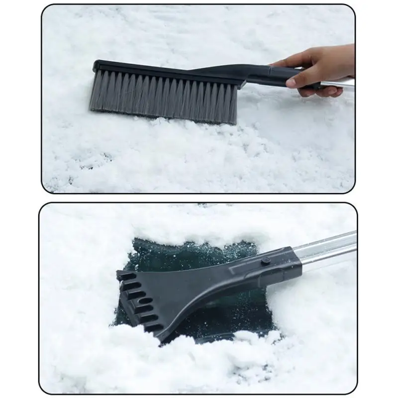 Multifunctional Car Snow Shovel Removable 2 In1 Remover Ice Scraper Cleaning Brush Windshield Deicing Accessories |