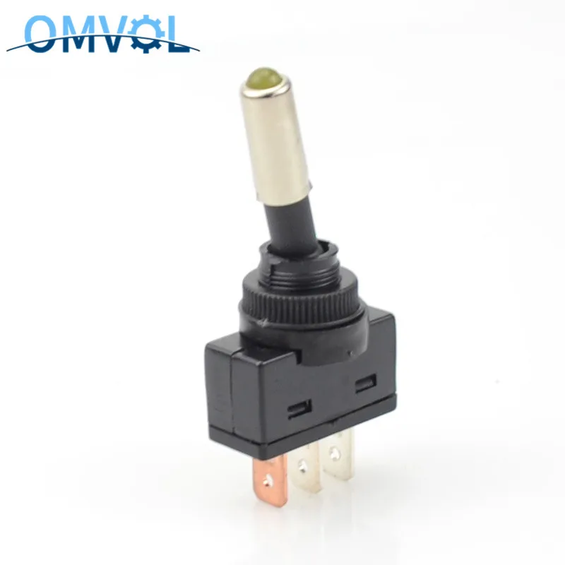 1 шт. 12 В 20 А Автомобильный светодиодный тумблер с переключателем света 3