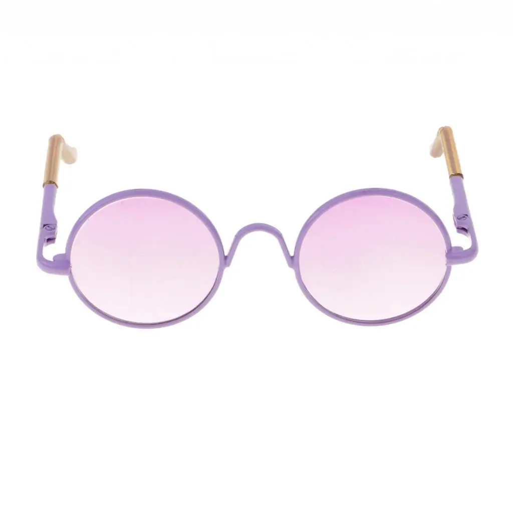 1/3 BJD Retro Hippy Round Glasses Eyewear Eyeglasses for SD DOD YOSD Dollfie Accessories Purple Frame | Игрушки и хобби