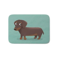 dachshund cute dog series bath mat 21 x 34pattern fleece rug anti slip doormat home decor
