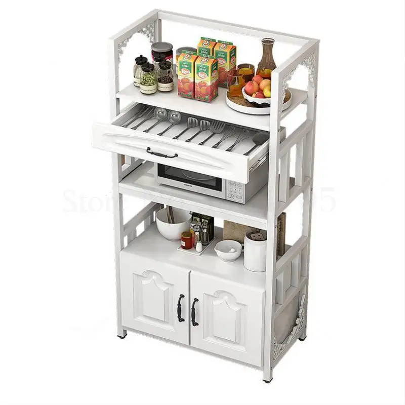Кухонная полка напольная Многоуровневая для хранения Бытовая