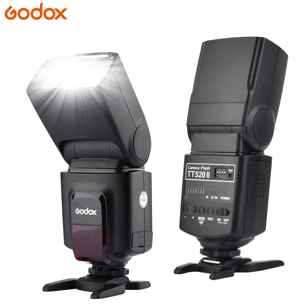 Вспышка для камеры Godox Thinklite TT520II со встроенным беспроводным сигналом 433 МГц
