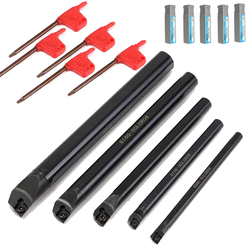 5 шт. S08K/S10K-Sclcr06 сверлильный станок токарный держатель набор S12M/S16Q/S20R-Sclcr09