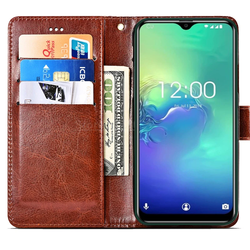Телефон Экран протектор чехол для Oukitel C19 C21 флип C15 C17 Pro Capa из искусственной кожи
