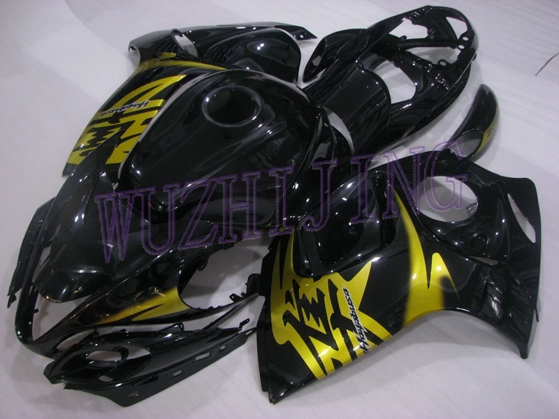 Пластиковые обтекатели HAYABUSA 2009 наборы тела GSXR 1300 2014 золотой черный обтекатель 2008