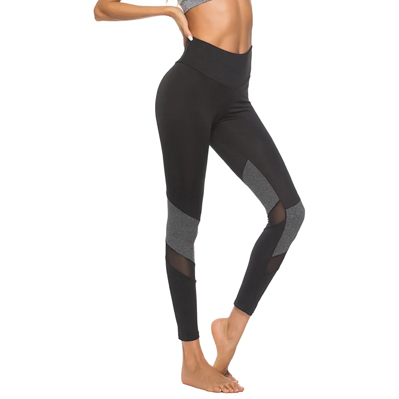 

SVOKOR Workout Leggings Women Fitness With Mesh Patchwork High Waist Leggings Breathable Casual Pants