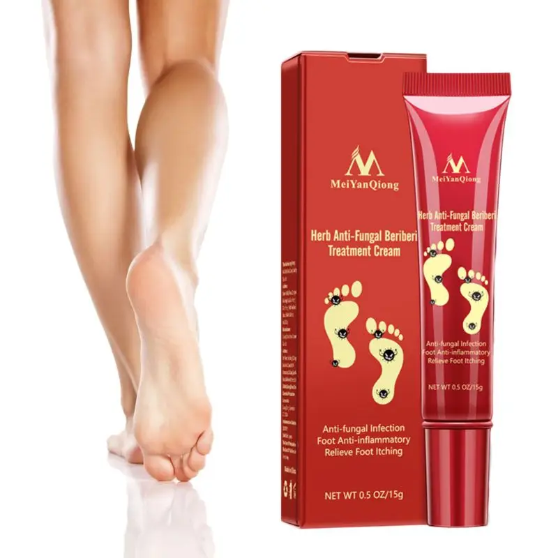 

Foot Care 15g Natural Plant Herbal Anti-Fungal Bacteria Treatment Cream Moisturizer Feet Ointment Relieving Itching Skin Cleaner