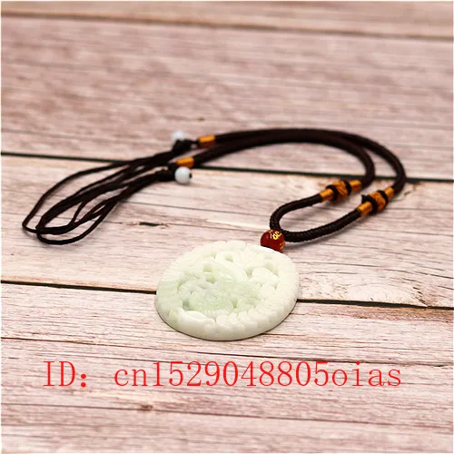 Натуральный белый кулон в виде китайского Нефритового дракона Yuanbao ожерелье