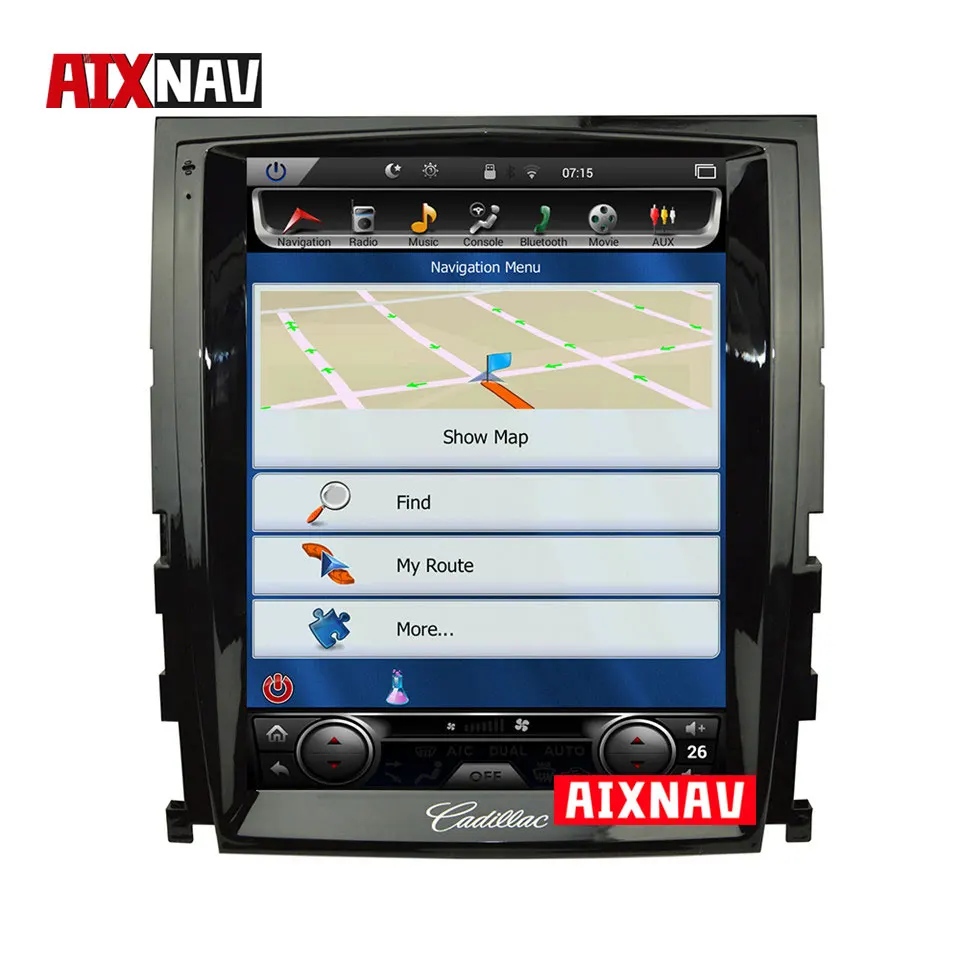 Автомобильный мультимедийный плеер на платформе Android с вертикальным экраном и