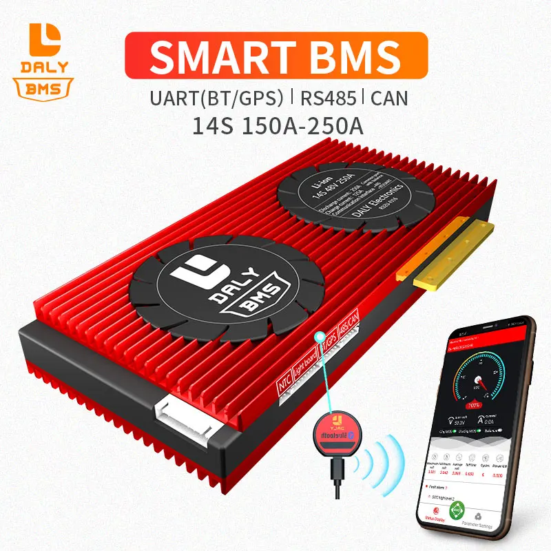 Умная Система управления аккумулятором BMS 14S 48 В Bluetooth подходит для