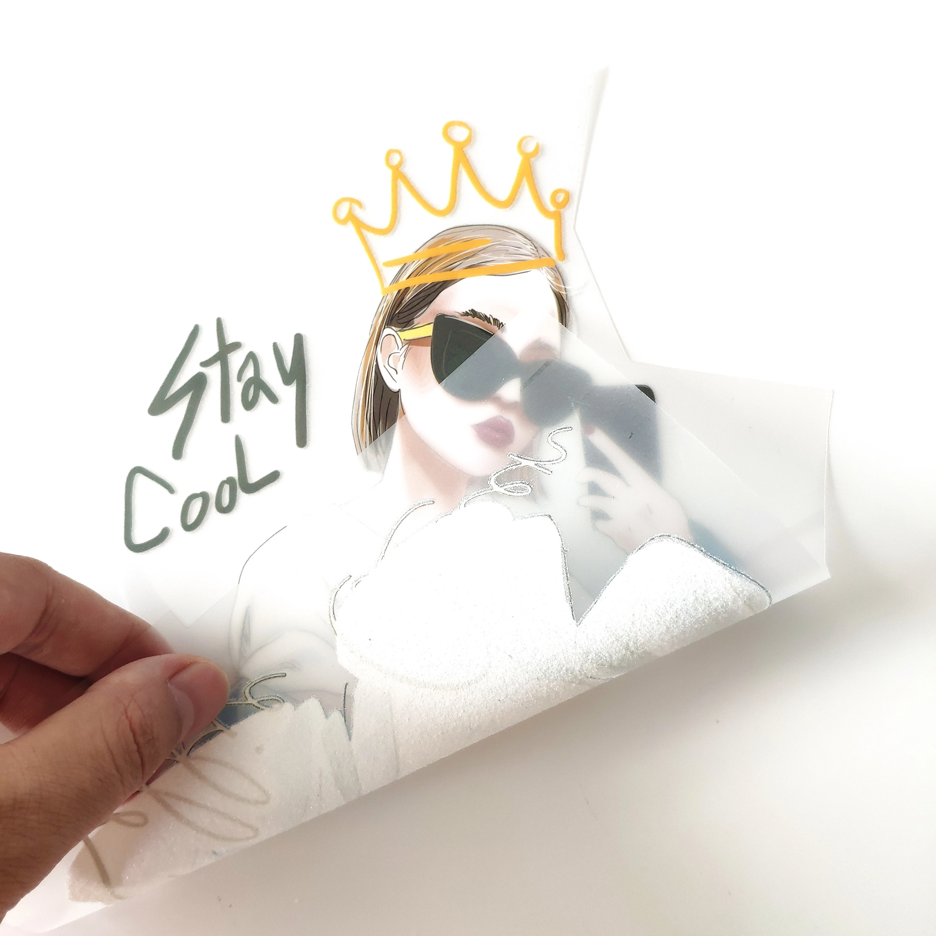 ShinEquin Байкерская нашивка с надписью deal with it термопечать нашивки Queen Stay Cool для
