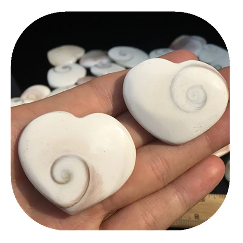 

White Shell Heart Natural Stones Minerals Crystals Gems Healing Reiki For Home Decoration