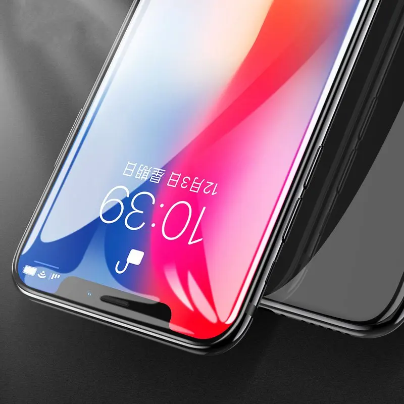 Ronican для Apple iPhone X XS 3D Закаленное стекло пленка протектор экрана полное покрытие