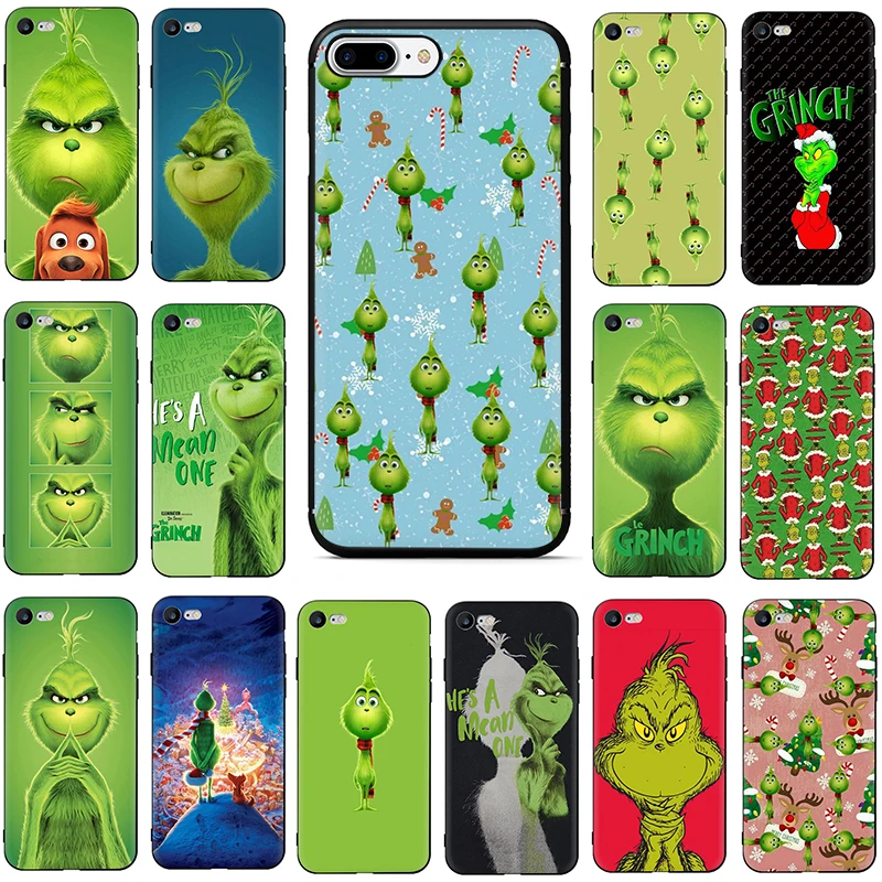 Зеленый Grinch Мягкий ТПУ силиконовый чехол для телефона iphone 6 6s 7 8 plus X XR XS Max |