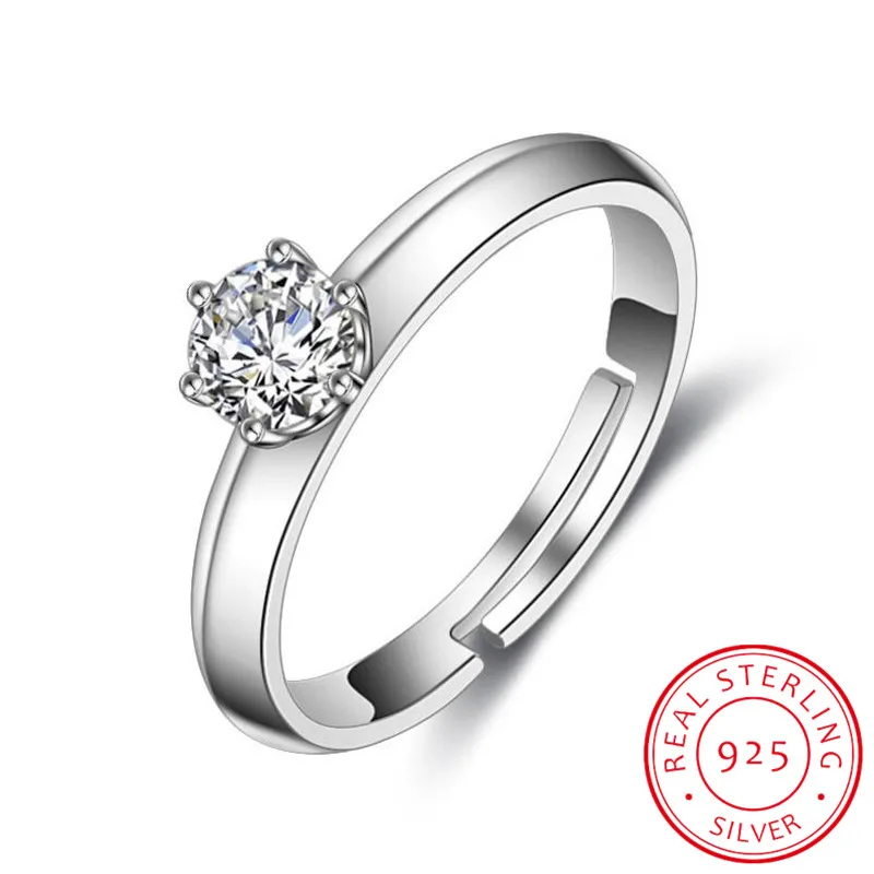 

50% OFF! Luxury 2ct Big Lab Diamond Zirconia Gemstone Rings for Women S925 Stamp Silver Wedding Jewelry Bridal Ring