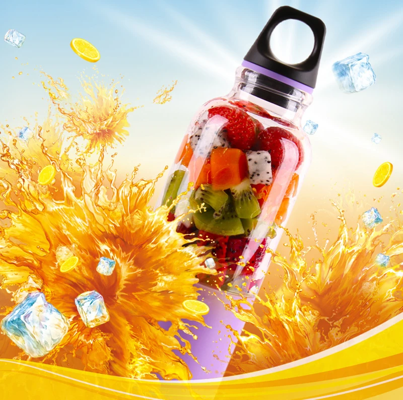 500 мл электрическая соковыжималка чашки мини Портативный USB Перезаряжаемые