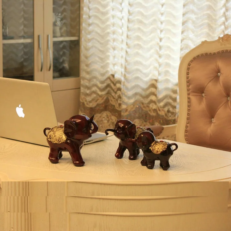 3 шт./компл. Современный домашний декор слон смола предметы интерьера фигурка