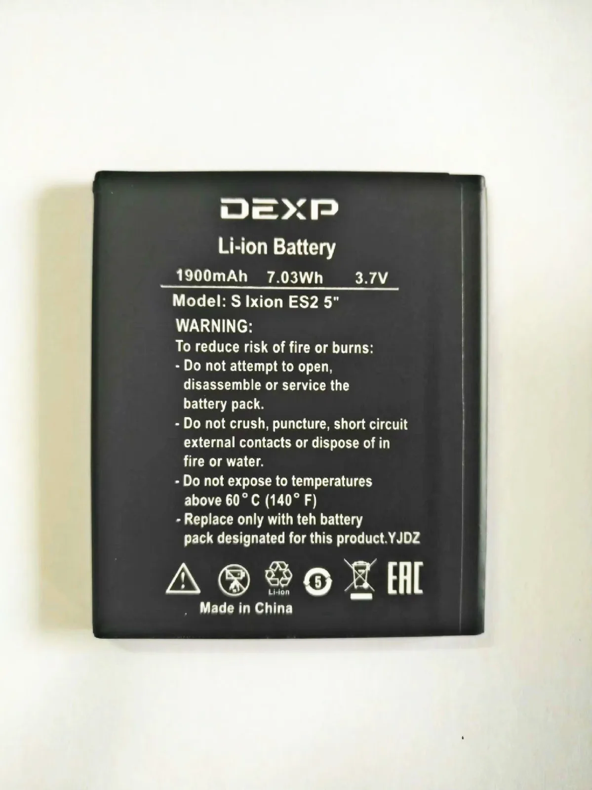 3 7 V 1900mAh DEXP IXION ES2 5 дюймов мобильный телефон аккумулятор|mobile phone battery|phone batteryes2 |