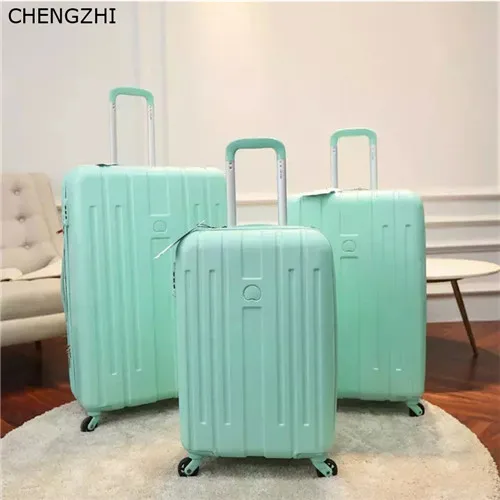 CHENGZHI 20 дюймов модный чемодан на колёсиках ABS Ретро чехол для путешествий для мужчин и женщин чехол для переноски на колесиках - Цвет: green