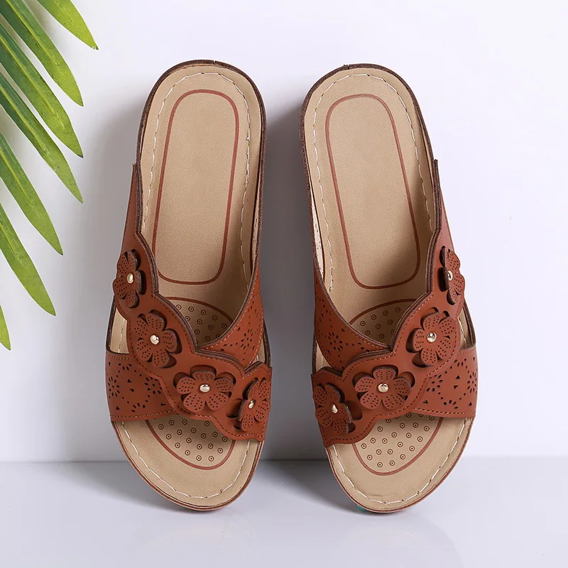 Ортопедические плоские сандалии для мужчин и женщин корректор на низком каблуке