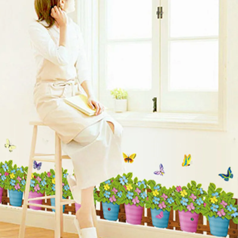 Креативный цветочный горшок в виде бабочки растений романтическое сердце