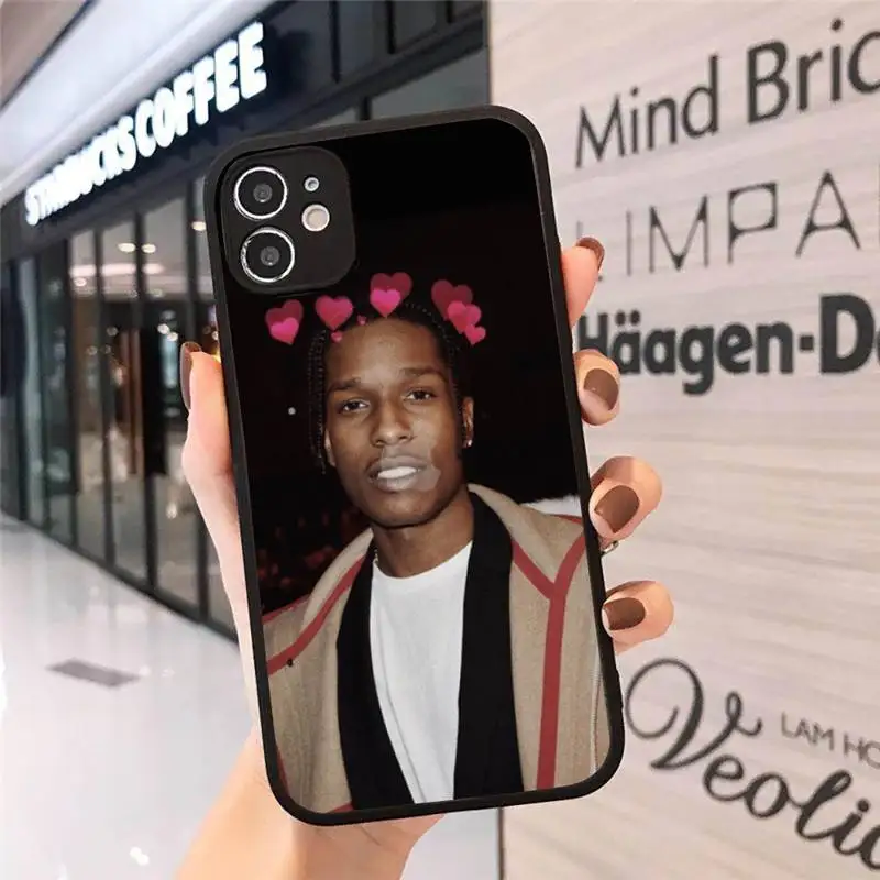 

American rapper ASAP ROCKY Phone Case Matte Transparent for iPhone 7 8 11 12 s mini pro X XS XR MAX Plus cover funda