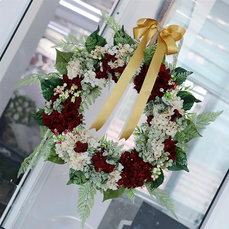 

Artificial Wreath Decoration Simulation Silk Flower Garland Wall Hanging Decor
