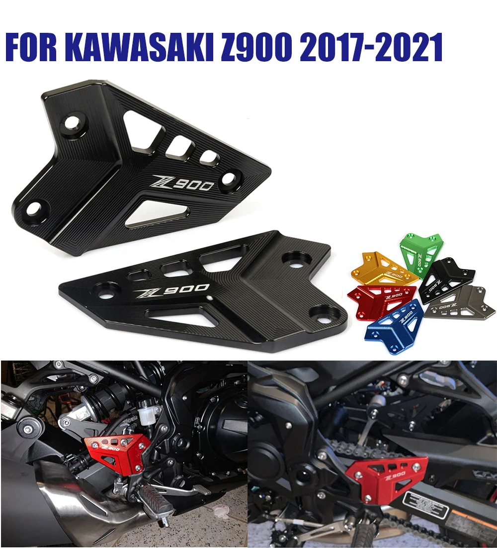 Для Kawasaki Z900 Z 900 2017 2018 2019 2020 аксессуары для мотоциклов комплект ножек для ног и подножки задние защитные пластины для пятки