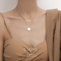 aesthethic koren layered necklace gift extender korean fashion minimalism necklace vintage cute collier femme jewelry by50xl