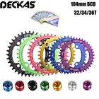 Deckas круглое узкое широкое кольцо для горного велосипеда MTB 104BCD 32T 34T 36T Запчасти для зубной пластины