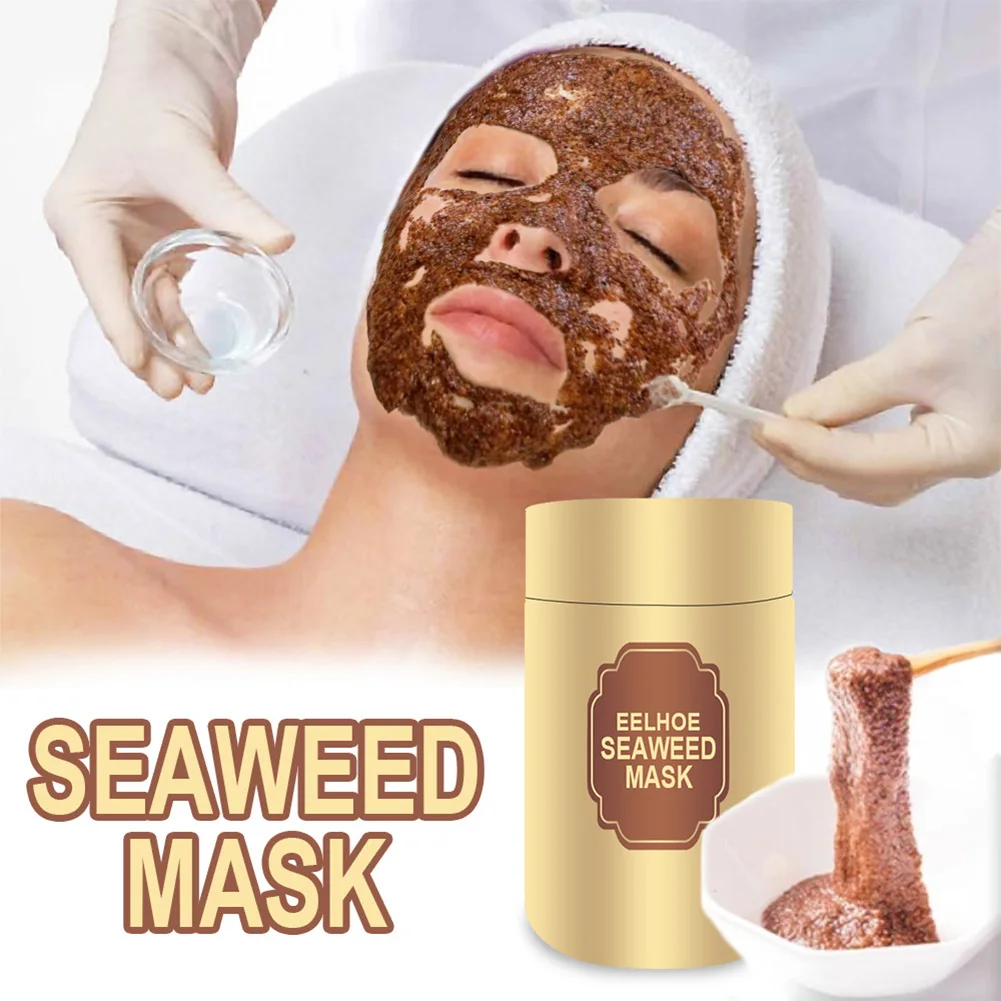 

Natural Seaweed Mask for Face Moisturizing Hydrating Shrink Pores Whitening Mask Algae Seed Face Mask Anti Acne Face Skin Care