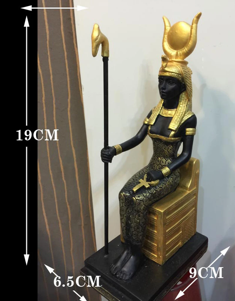 Египетские боги красоты египетская статуя для декора-сидя Isis(Auset), Osiris(Usiris), Mut, Bennu Коллекционная статуэтка, Египет