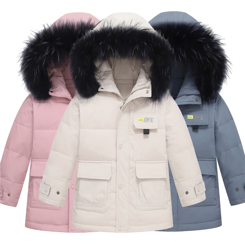 OLEKID/-30 градусов русская зимняя куртка для мальчиков с капюшоном теплая детская одежда пуховик для мальчиков От 5 до 14 лет подростковая куртка на меху для детей