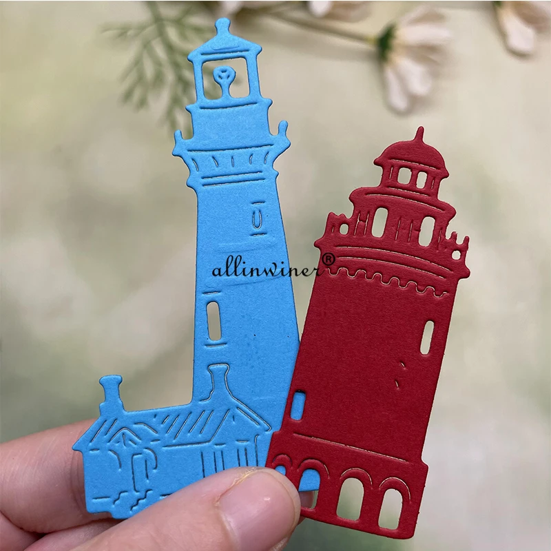 house lighthouse metal cutting dies stencils die cut for diy scrapbooking album paper card embossing free global shipping