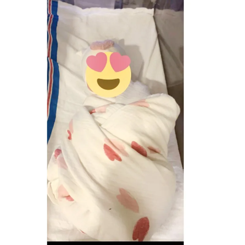 Одеяло из муслина для новорожденных фотосессии пеленки шапочка набор девочек