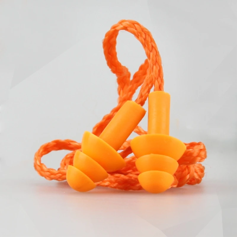

Soft Silicone Wired Ear Plugs Noise Reduction Earmuffs Hearing Protection