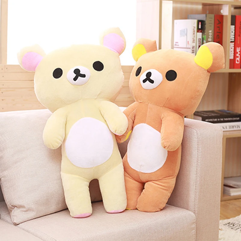 

Cute Rilakkuma soft plush doll Bear couple Big size Stuffed toys Pillow Decorate For girlfriend birthday optimal Gift