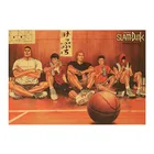Аниме SLAM DUNK, крафт-бумага, Ретро плакат, украшение для дома, живопись, настенная наклейка, украшение, картина, подарок 50.5x35cm