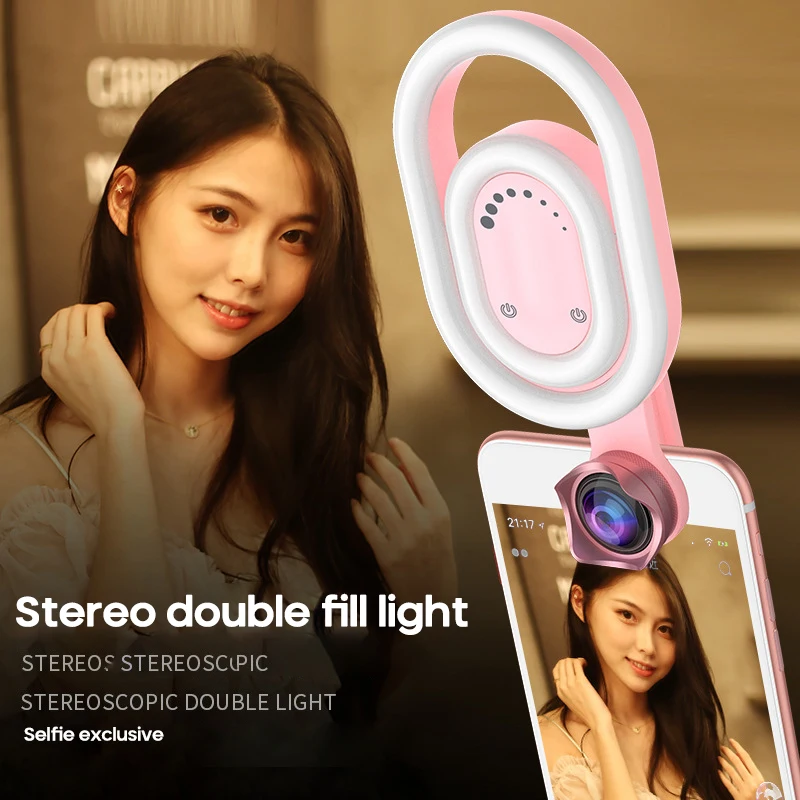 Фото с регулируемой яркостью заполняющий свет селфи кольцо Youtube телефон мини