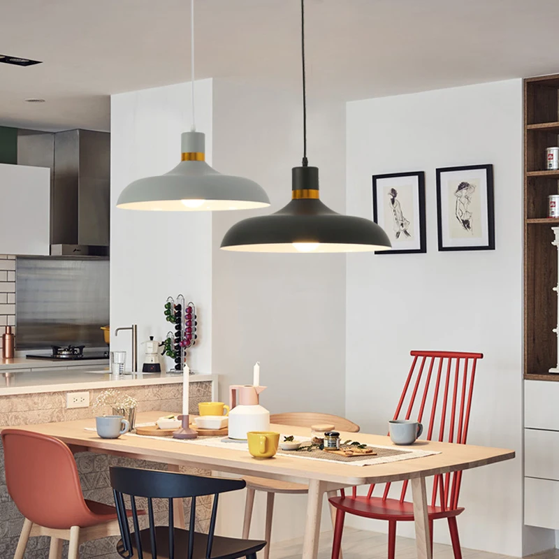 Скандинавский простой E27 подвесной светильник s кухонный аксессуар светильники