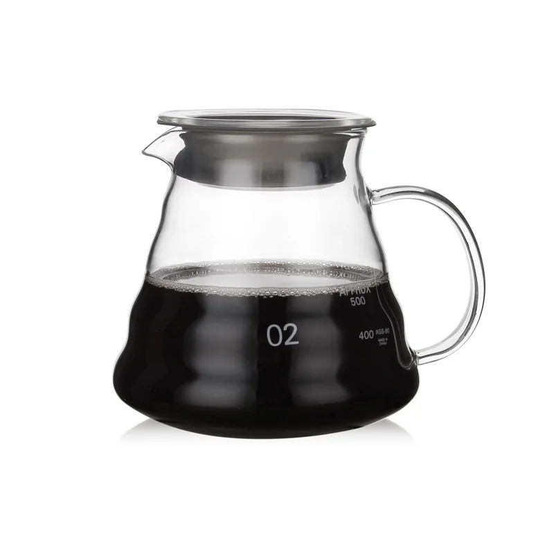 Coffee Pot 350ml 600ml 800ml Glass Dripper Insulated handle To Keep Your Pour Over and Fresh Drip Kettle | Дом и сад