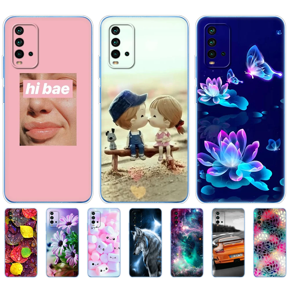 For Xiaomi Redmi 9T Case Silicon Soft Tpu Back On Redmi 9T Phone Cover 6.53 inch global bumper shockproof protective Funda Panda