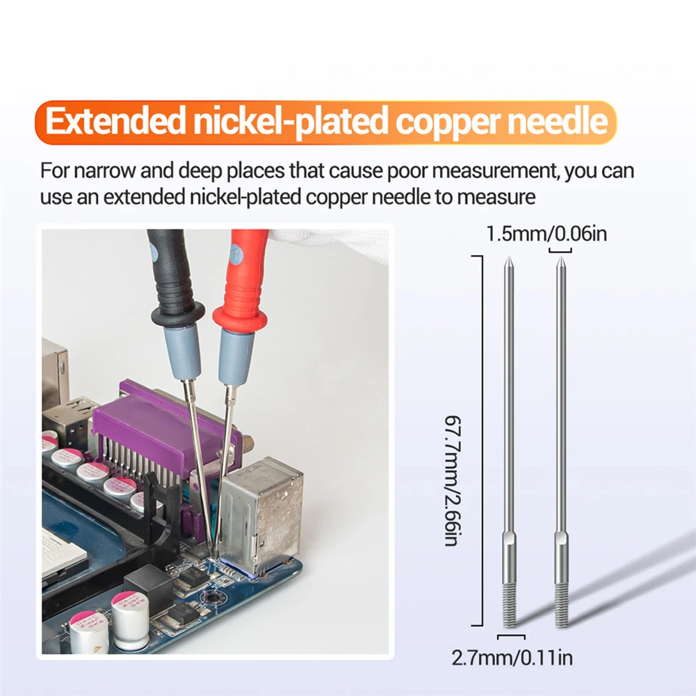 Цифровой мультиметр 22 в 1 зонд игольчатый электрические портативные тестовые