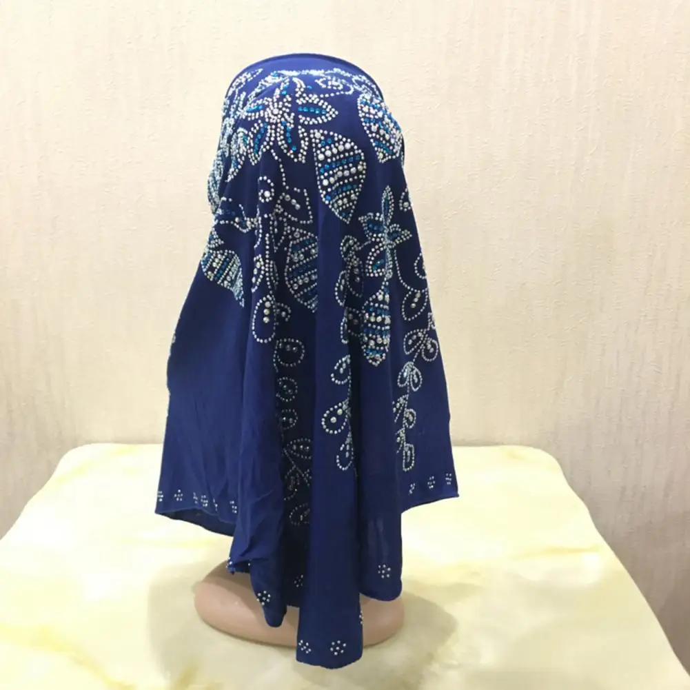 Платок для женщин летний двухцветный с узором павлина и ремешком с камнями для вечеринки шарф на большие размеры