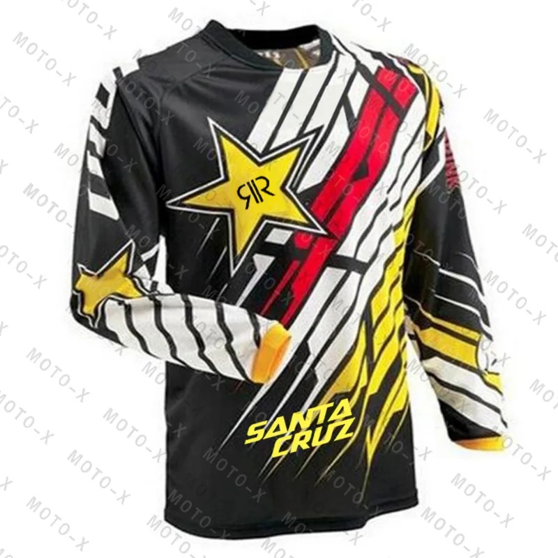 

2022 Men's summer long-sleeved downhill santa cruz mountain bike cycling jersey breathable cycling jersey