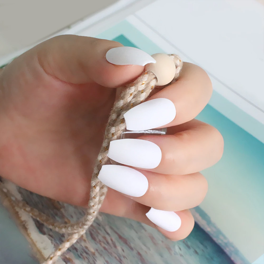 24 шт. мягкий розовый фиолетовый матовый светильник для накладных ногтей