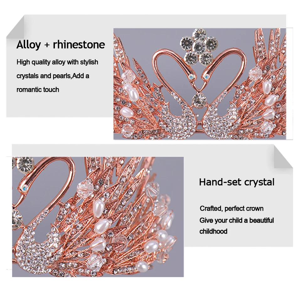 Детская корона принцессы милые водные сверла аксессуары для волос малышей