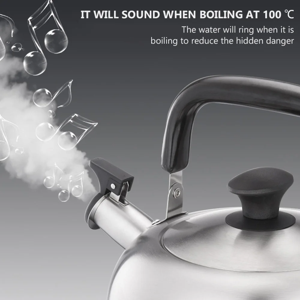 

1Pc 4.5L Stainless Steel Kettle Whistling Kettle with Handle (Assorted Color)